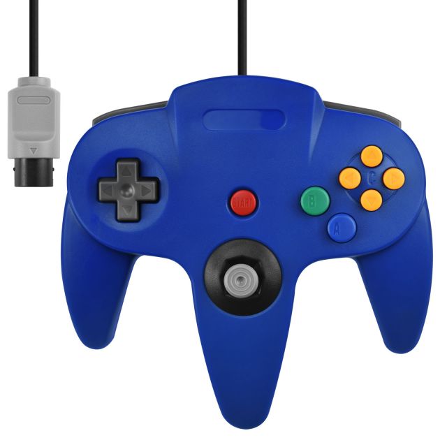 N64 controller blauw